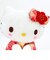 サンリオ ハローキティ ぬいぐるみ グラデ着物 立ち S  和風 インテリア キティちゃん