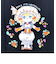 水森亜土 キッズTシャツ ハナ ブラック 100cm 亜土ちゃん