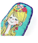 水森亜土 ジャガードブローチ カオ1 アクセサリー 亜土ちゃん