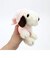 スヌーピー ぬいぐるみ ふわくた パジャマ ピンク マスコット インテリア