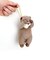くびねっこ リールマスコット カワウソ ブラウン ぬいぐるみ キーホルダー