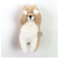 くびねっこ リールマスコット シバイヌ ベージュ ぬいぐるみ キーホルダー
