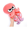 スプラトゥーン Splatoon3 タコ レッド(M) ぬいぐるみ ALL STAR COLLECTION インテリア