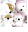 プレミアムねむねむアニマルズ ウサギコタロウ フードお座り抱きまくら Mサイズ 干支 ぬいぐるみ ホワイト