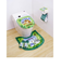 となりのトトロ ネコバス 兼用フタ＜1＞ＧＲ　アオゾラドングリ トイレフタカバー グリーン 　 日本製