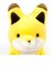 タヌキとキツネ キツネM ぬいぐるみ インテリア イエロー