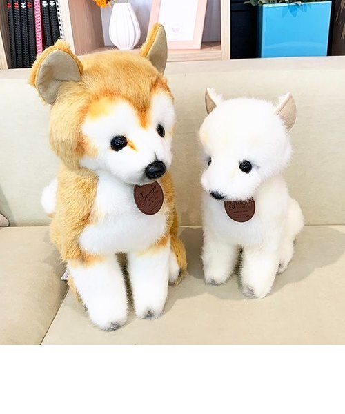 紀州犬 座り ぬいぐるみ 犬 グレイスフル インテリア用品