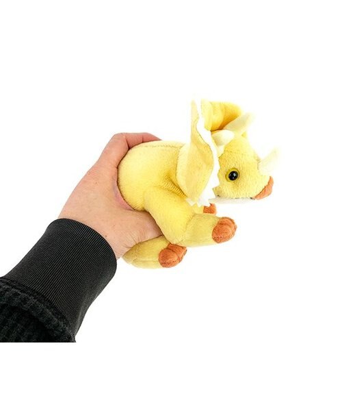 ぬいぐるみ ストラップ付き 黄色 トリケラトプス ぬいぐるみ S 4979866519765 マスコット