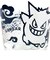 ポケットモンスター ゲンガー 切り絵 ワイドタンブラー コップ グラス 日本製