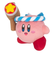 星のカービィ KP62 ハンマーカービィ (S) 人形 ピンク