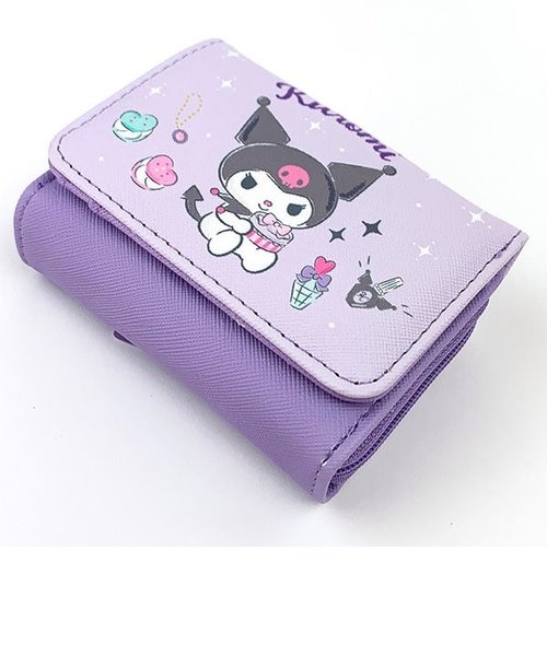 クロミ—ズ5さん専用 ヴィトンダミエ コンパクトウォレット 折り財布 707 サンリオ クロミ ミニ財布 ウォレット コンパクト パープル