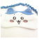ちいかわ ハチワレ アイマスク ふわふわワッペン リラックス ブルー