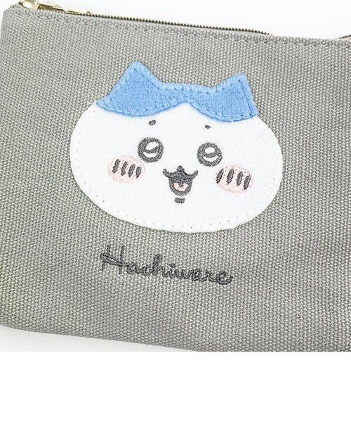 ちいかわ ハチワレ ティッシュポーチ ふわふわワッペン 小物入れ