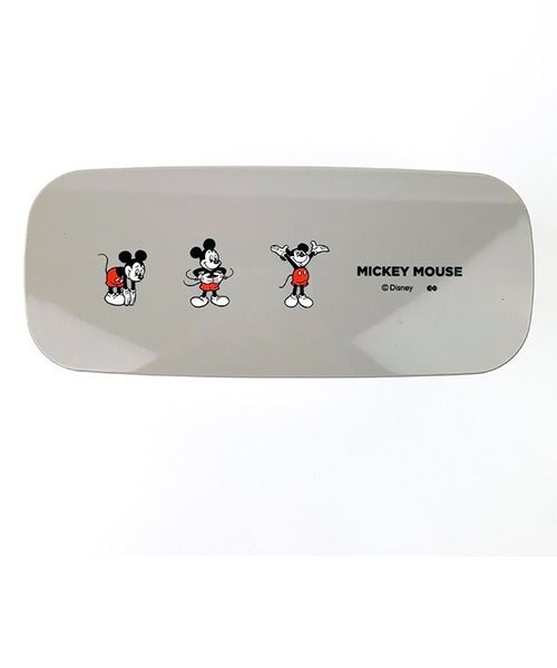 ミッキーマウス ディズニー 2段ランチボックス お弁当箱 グレー