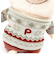 ぷーとん ぬいぐるみ Mサイズ 柄入りニット インテリア ベージュ