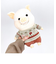 ぷーとん ぬいぐるみ Mサイズ 柄入りニット インテリア ベージュ