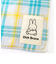 ミッフィー miffy チェックハンカチタオル ハンドタオル グリーン