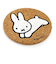 ミッフィー DB/S2 ダイカットコースター 白うさぎ dick bruna コップ敷き   日本製