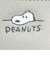 スヌーピー リール付きシングルパスケース デスク刺繍 PEANUT 定期入れ・ICカード グレー  マリモクラフト