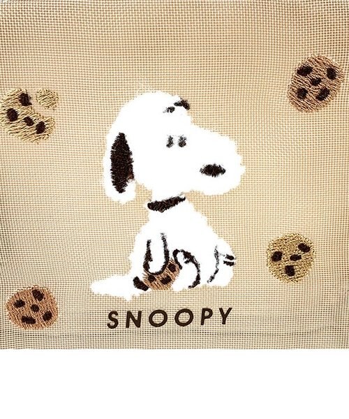 スヌーピー メッシュボックスポーチ クッキー ワッフルメッシュサガラ