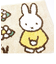 ミッフィー miffy バスマット(花の道) Dick Bruna ギフト箱入り ベージュ
