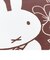 ミッフィー miffy トイレマット（ラインアート） Dick Bruna トイレ ブラウン