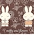 ミッフィー miffy ラインアート ロングマット Dick Bruna キッチン ブラウン