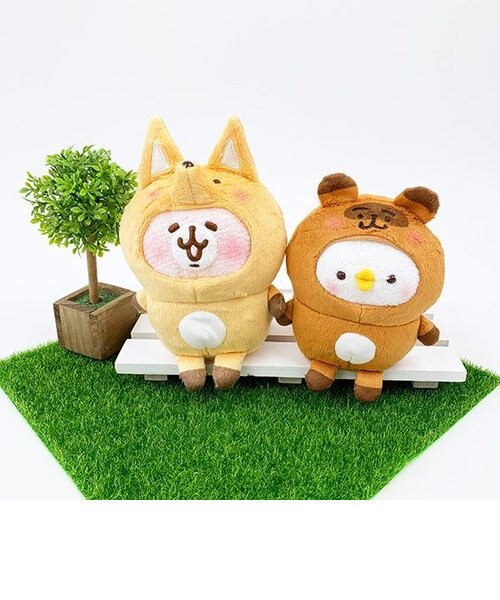 中古ぬいぐるみ ピスケ＆うさぎ(デニム) EDWINぬいぐるみ