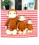 おさるのジョージ ぬいぐるみ Sサイズ アニメーションジョージ/ふかふか インテリア ブラウン