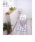 ミッフィー miffy チェックライン ロングトイレマット グレー ポイントマット トイレ
