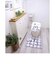 ミッフィー miffy チェックライン ロングトイレマット グレー ポイントマット トイレ