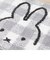 ミッフィー miffy チェックライン ロングトイレマット グレー ポイントマット トイレ