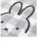 ミッフィー miffy チェックライン ロングトイレマット グレー ポイントマット トイレ