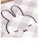 ミッフィー miffy インテリアマット【50X120cm】 チェックライン グレー