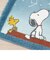 スヌーピー 星空スヌーピー ロングトイレマット ブルー SNOOPY