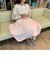 星のカービィ おすましフェイス マスコット巾着付きブランケット ひざ掛け ウィンター ピンク