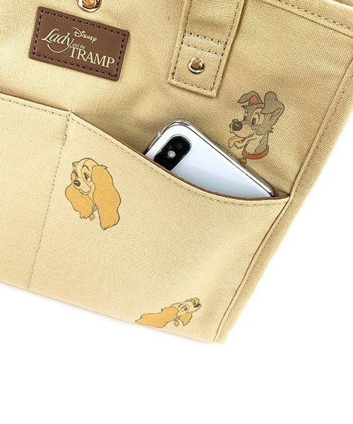 ディズニー キャンバスオデカケトートバッグ レディ わんわん