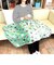 ムーミン ボア付3WAYケープ （フラワーブロック） ミント ブランケット マルチクロス MOOMIN