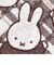 ミッフィー miffy フレンズチェック フェイスタオル ブラウン 34×80cm 日本製 西川