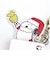 スヌーピー クリスマスソックスキーチェーンウォッチ レッド 時計 SNOOPY