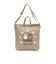 ミッフィー miffy 2WAY帆布トートショルダーバッグ フラワーアーチ ベージュ