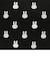 ミッフィー miffy モノグラム 2WAYトートバッグ（M) フェイスブラック