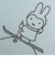 ミッフィー miffy ポストカード（blue） ハガキ 文具 日本製