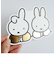 ミッフィー miffy ダイカットポストカード （talking） ハガキ 文具 日本製