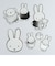 ミッフィー miffy ダイカットポストカード （face/silver） ハガキ 文具 日本製