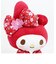 サンリオ マイメロディ ぬいぐるみ Ｓ 桜着物 赤 マスコット インテリア 和風 春