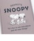 スヌーピー モノトーン柄 パスケース ブラック ICカード 定期入れ SNOOPY