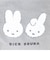 ミッフィー miffy フェイスサガラシリーズ ミニポーチ ミッフィー＆ダーン グレー 小物入れ