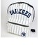 MLB ヤンキース NY バックパック (アイボリー×ネイビー) ストライプ リュックサック バッグ