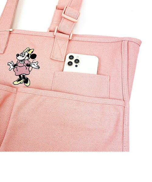 Disney　Minnie Mouse　サイドポケットトートバッグ Maison de FLEUR - Maison de FLEUR サイドポケットトートバッグ